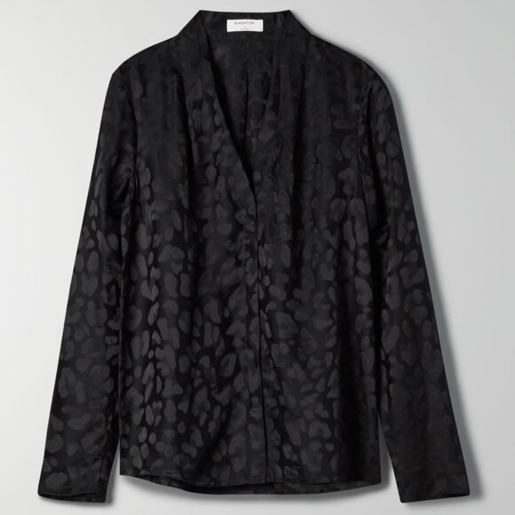 Aritzia Babaton Power Blouse in black Small - Picture 1 of 11
